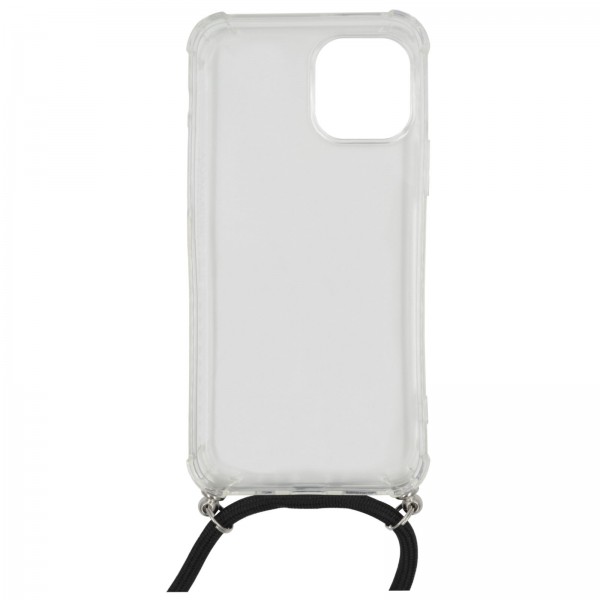 iPhone 12 Silicon Clear Case mit Band Handykette